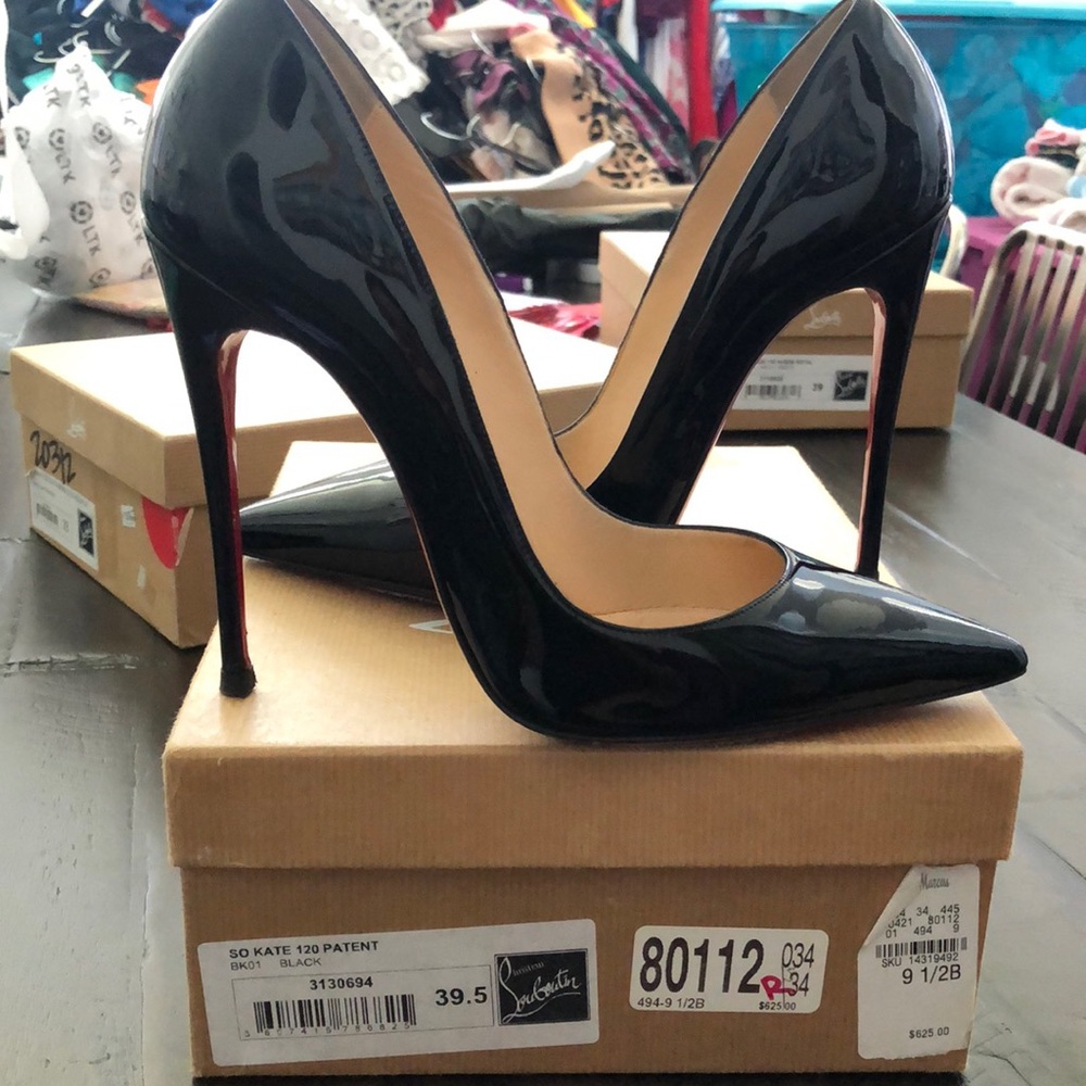 Christian Louboutin SO Kate 120 Patent 120 mm Pump Women’s Heel
